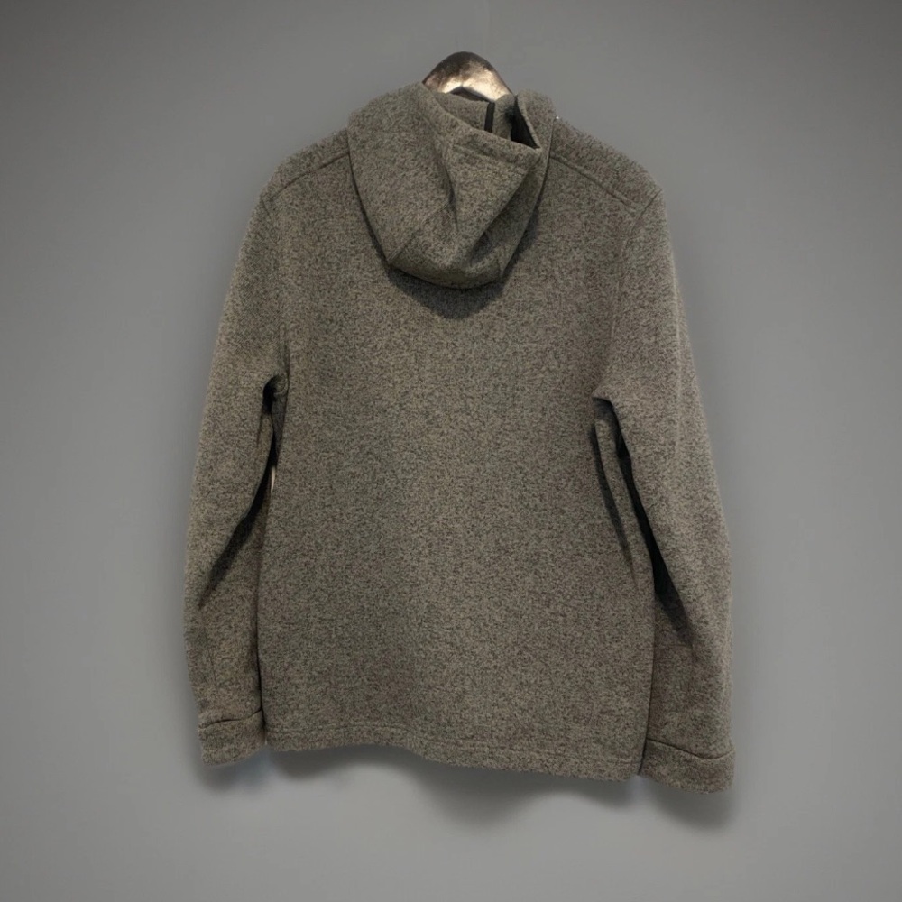 Rhone Men’s Full Zip Hoodie Large Gray Performance Fleece Hooded Sweatshirt - Picture 4 of 7